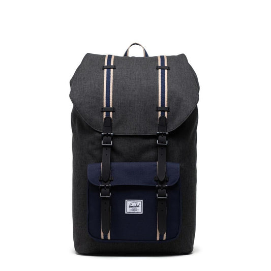 Herschel rucksack little america peacoat crosshatch, Schwarz