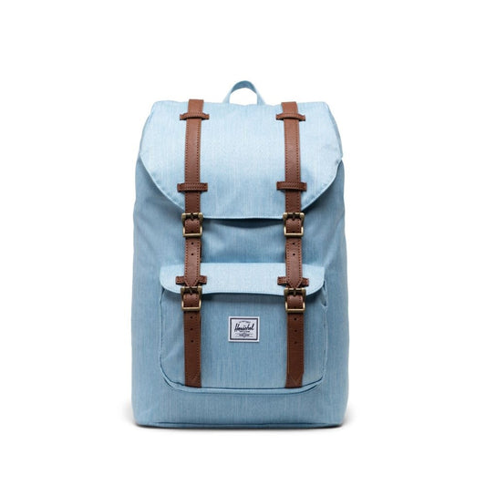 Herschel rucksack little america denim crosshatch, Blau