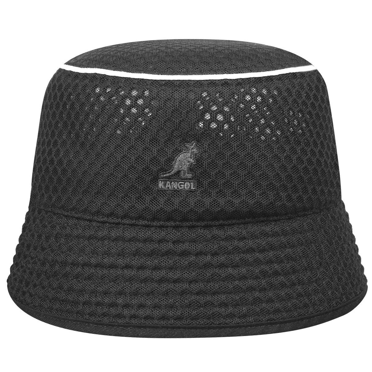 Kangol mesh bin bucket fischerhut, Schwarz