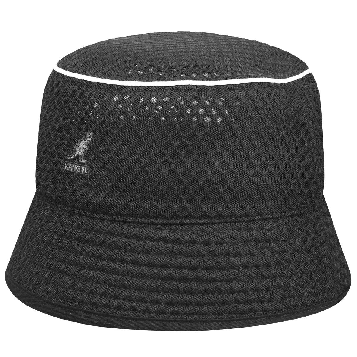 Kangol mesh bin bucket fischerhut, Schwarz