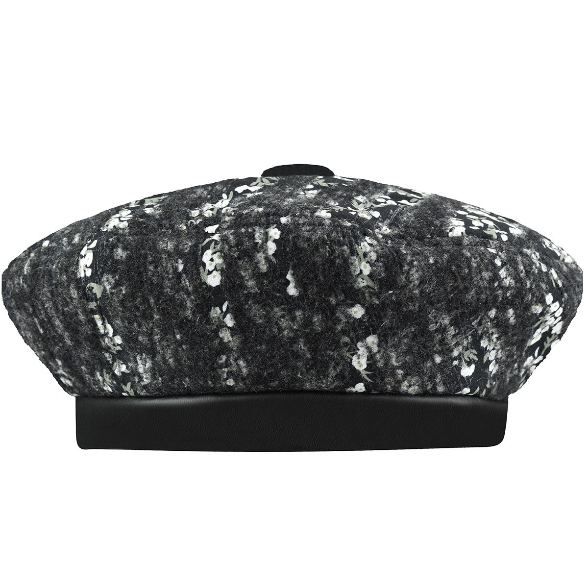 Kangol needlepunch floral beret baskenmütze, Schwarz