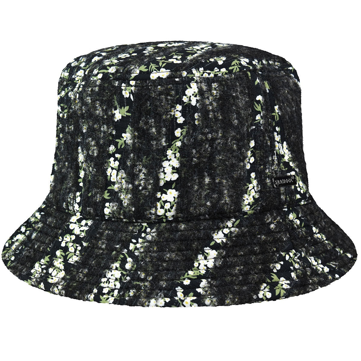 Kangol needlepunch floral bucket fischerhut, Schwarz