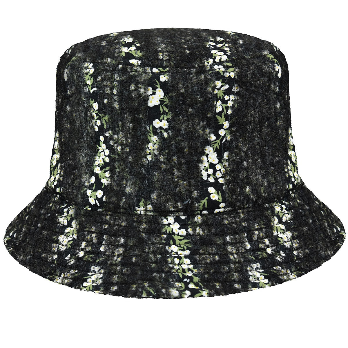 Kangol needlepunch floral bucket fischerhut, Schwarz