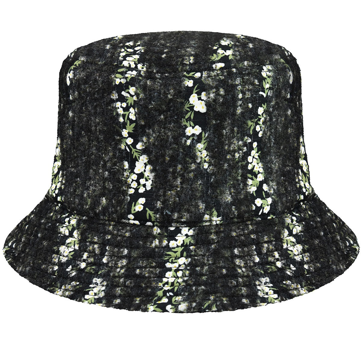 Kangol needlepunch floral bucket fischerhut, Schwarz