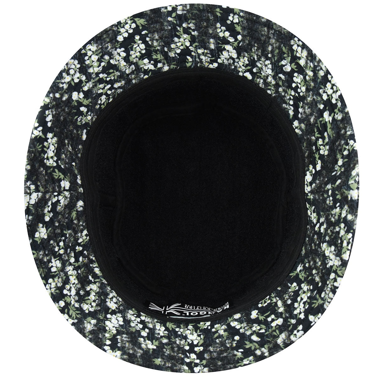 Kangol needlepunch floral bucket fischerhut, Schwarz