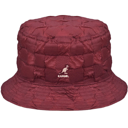 Kangol pucker check bucket fischerhut, Rot