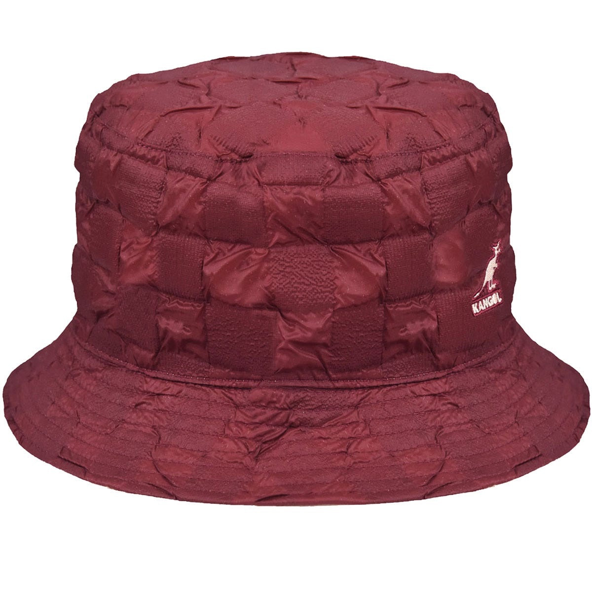 Kangol pucker check bucket fischerhut, Rot