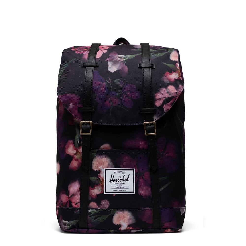 Herschel rucksack retreat watercolour iris, Schwarz