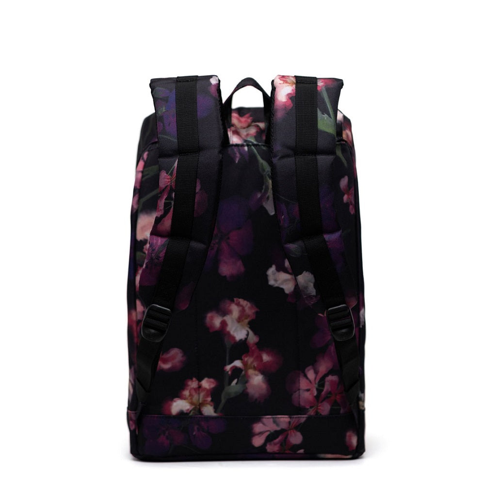 Herschel rucksack retreat watercolour iris, Schwarz