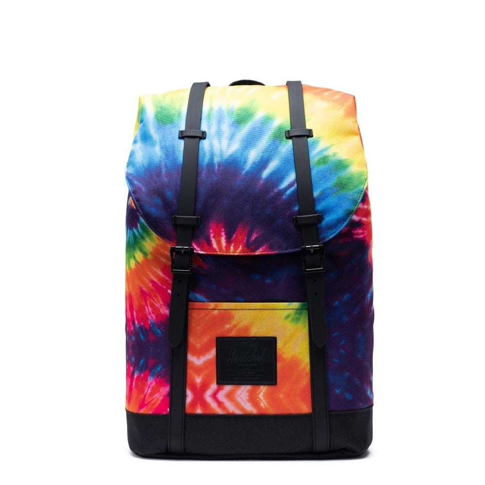 Herschel rucsac retreat rainbow tie dye, Rosu