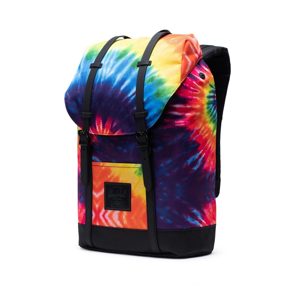 Herschel rucsac retreat rainbow tie dye, Rosu