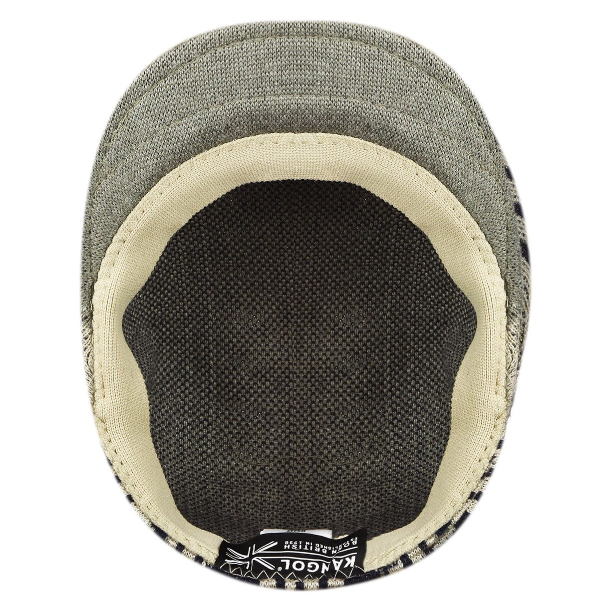 Kangol flatcap retro geo 504, Beige