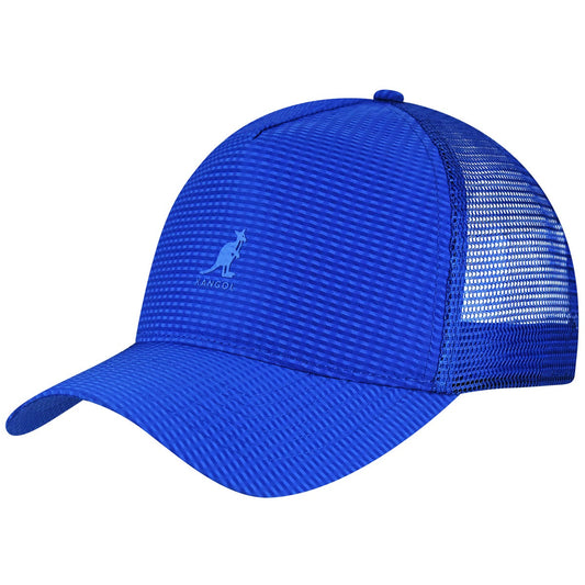 Kangol, seersucker mesh trucker cap, Blau