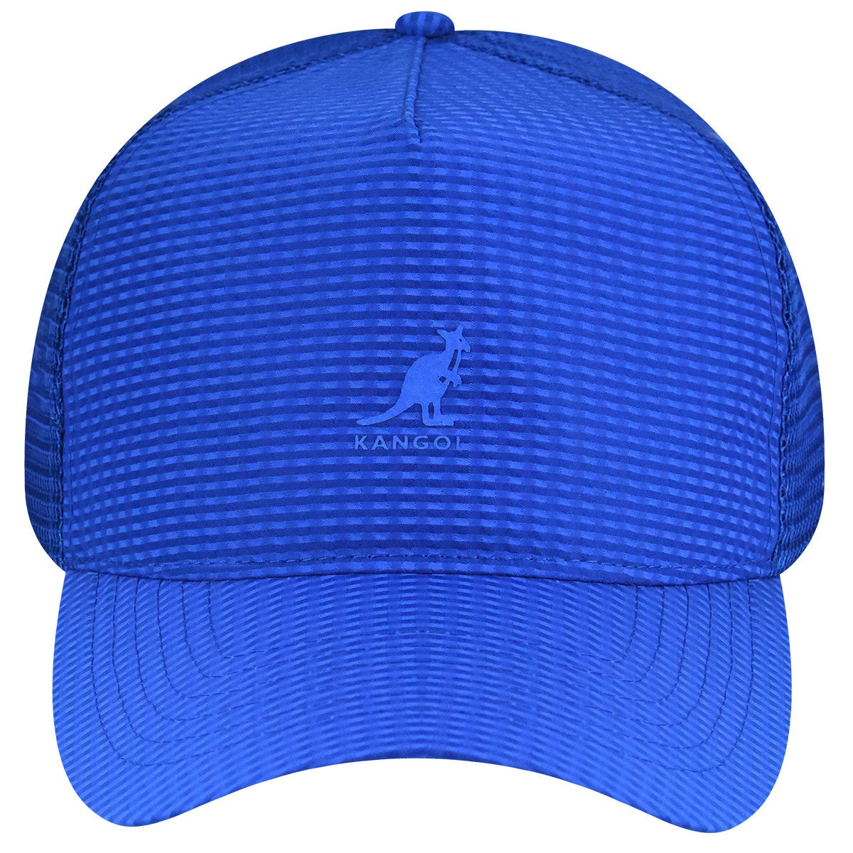 Kangol, seersucker mesh trucker cap, Blau