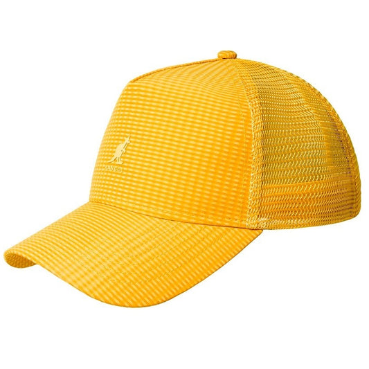 Kangol, seersucker mesh trucker cap, Gelb