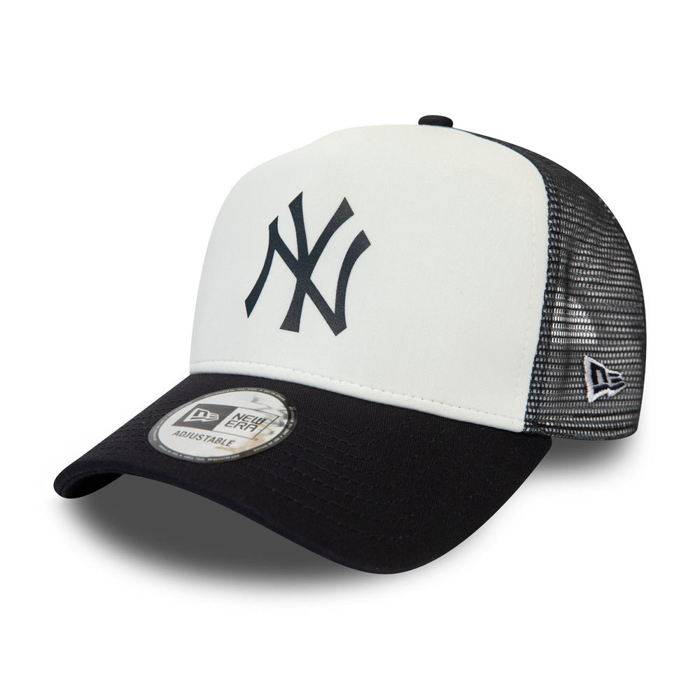 NEW ERA 9forty kappe new york yankees team colour a-frame trucker, Weiß