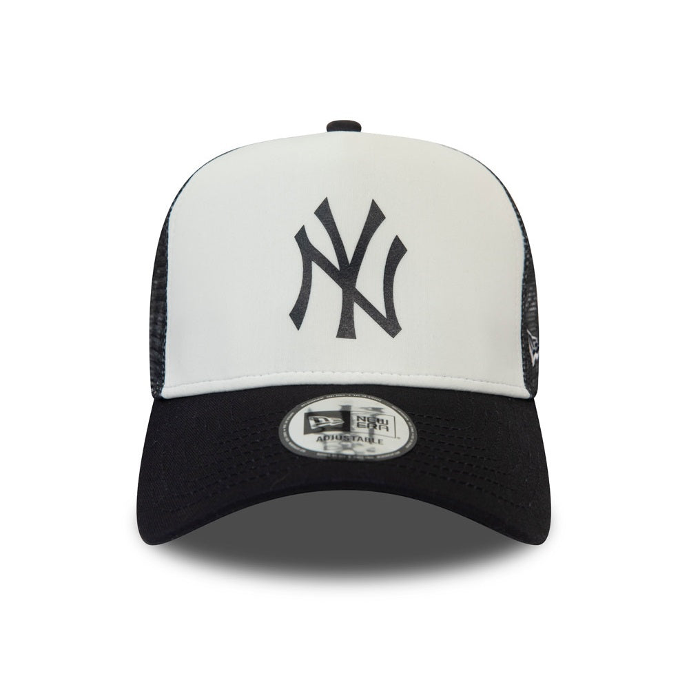 NEW ERA 9forty kappe new york yankees team colour a-frame trucker, Weiß