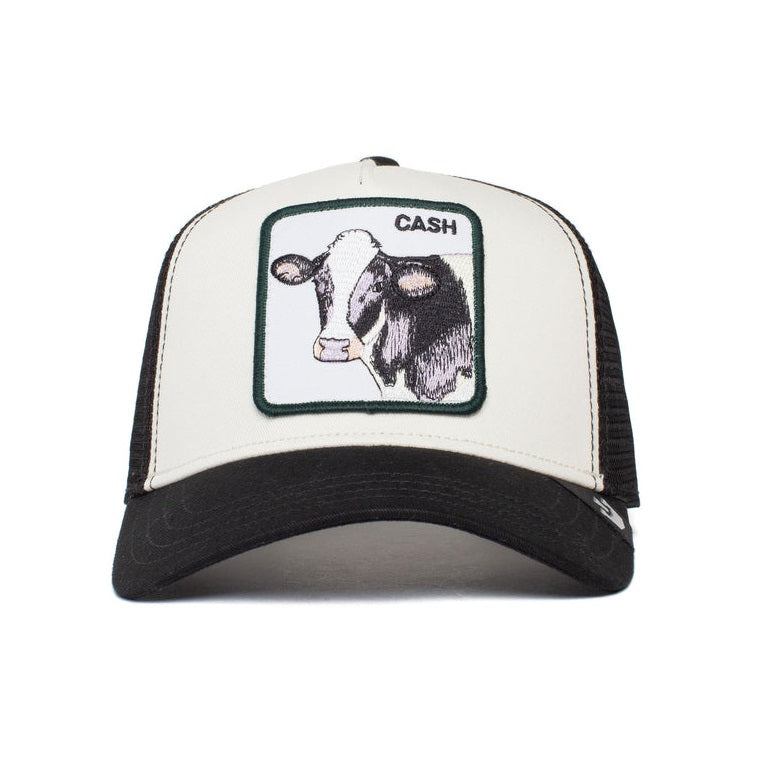 Goorin Bros Trucker Cap Cash Cow, Weiss/ Schwarz