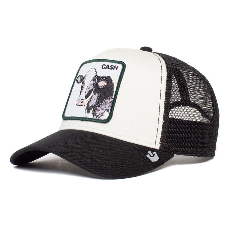 Goorin Bros Trucker Cap Cash Cow, Weiss/ Schwarz