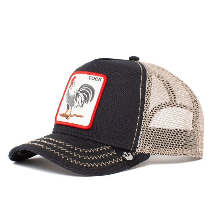 Goorin Bros the cock trucker cap, Schwarz