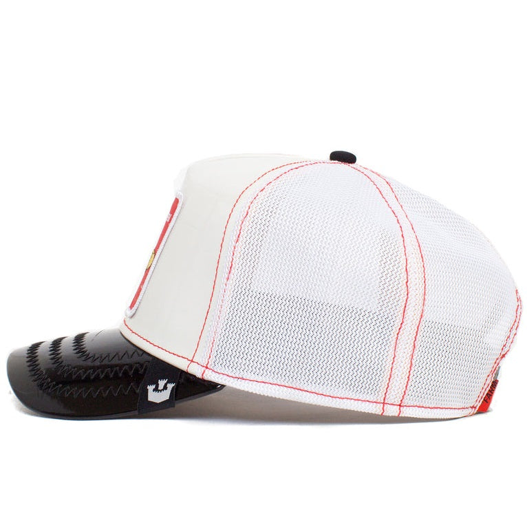 Goorin Bros the red queen trucker cap, Weiss