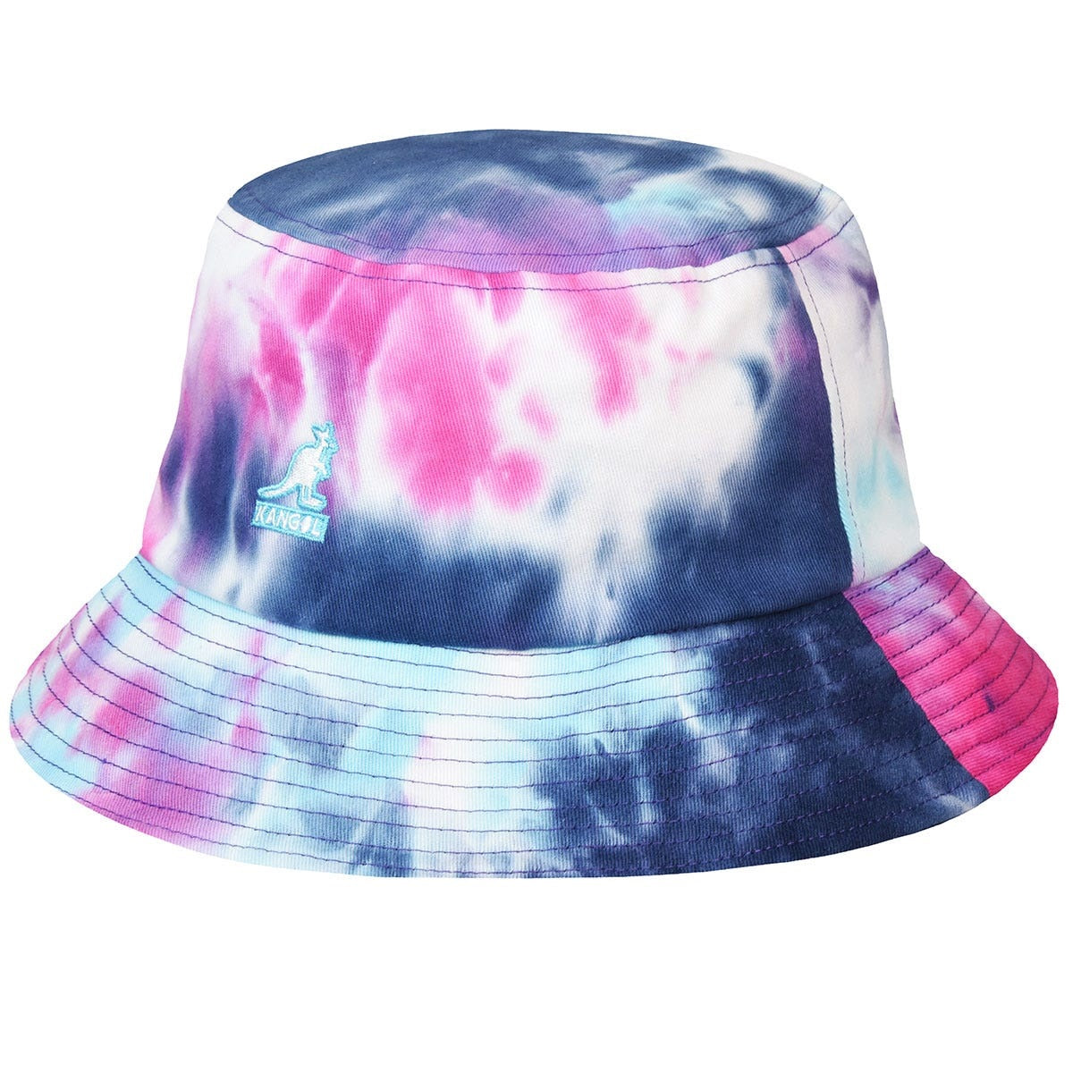 Kangol tie dye bucket fischerhut rainbow, Rosa