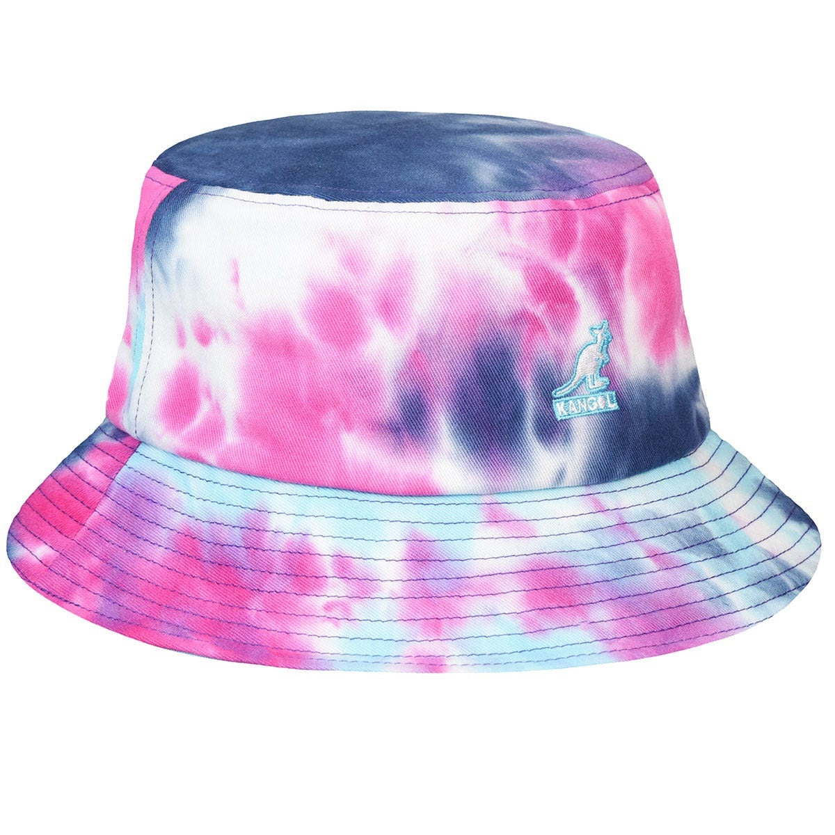 Kangol tie dye bucket fischerhut rainbow, Rosa