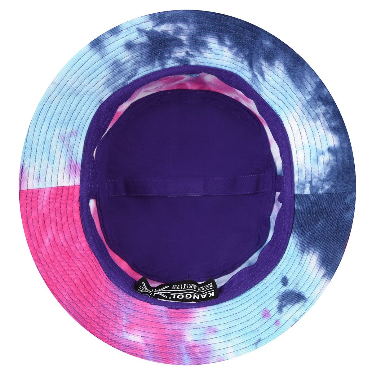 Kangol tie dye bucket fischerhut rainbow, Rosa