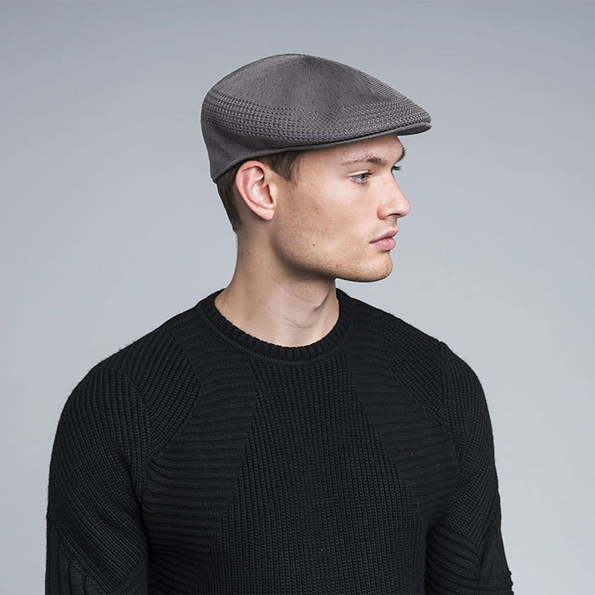 Kangol ventair 504 flatcap, Dunkelgrau