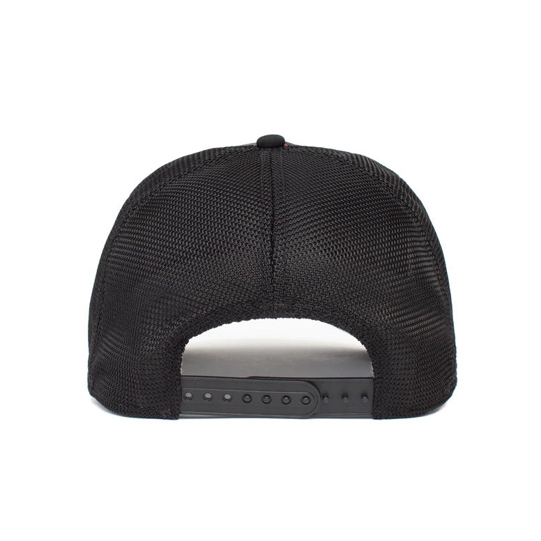 Goorin Bros tyrant king trucker cap, Schwarz