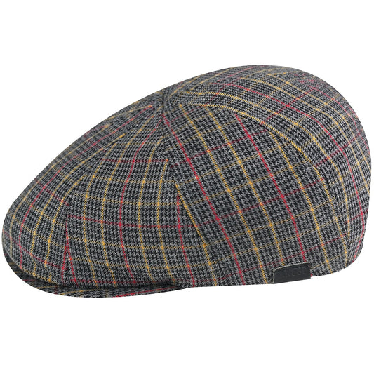 Kangol pattern 504 flatcap, Grau