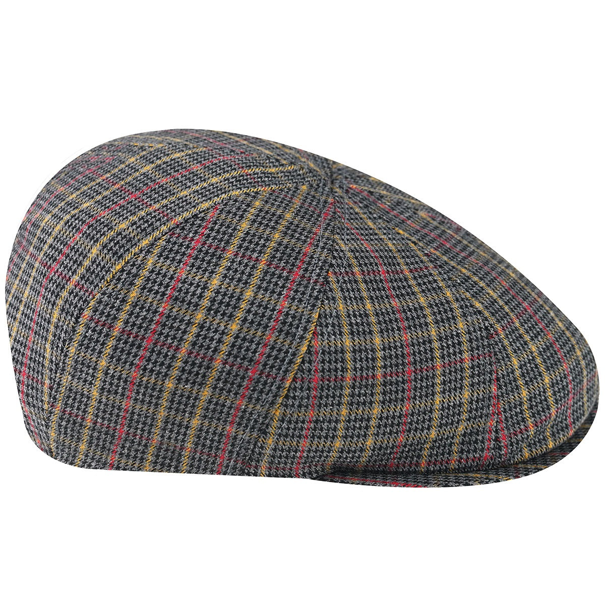 Kangol pattern 504 flatcap, Grau