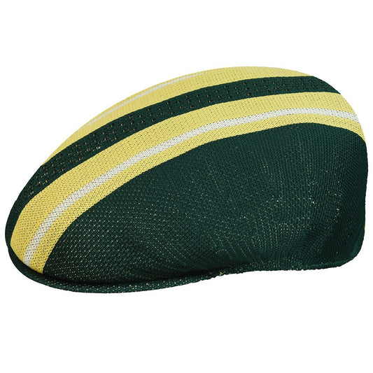 Kangol vented stripe 504 flatcap, Grün