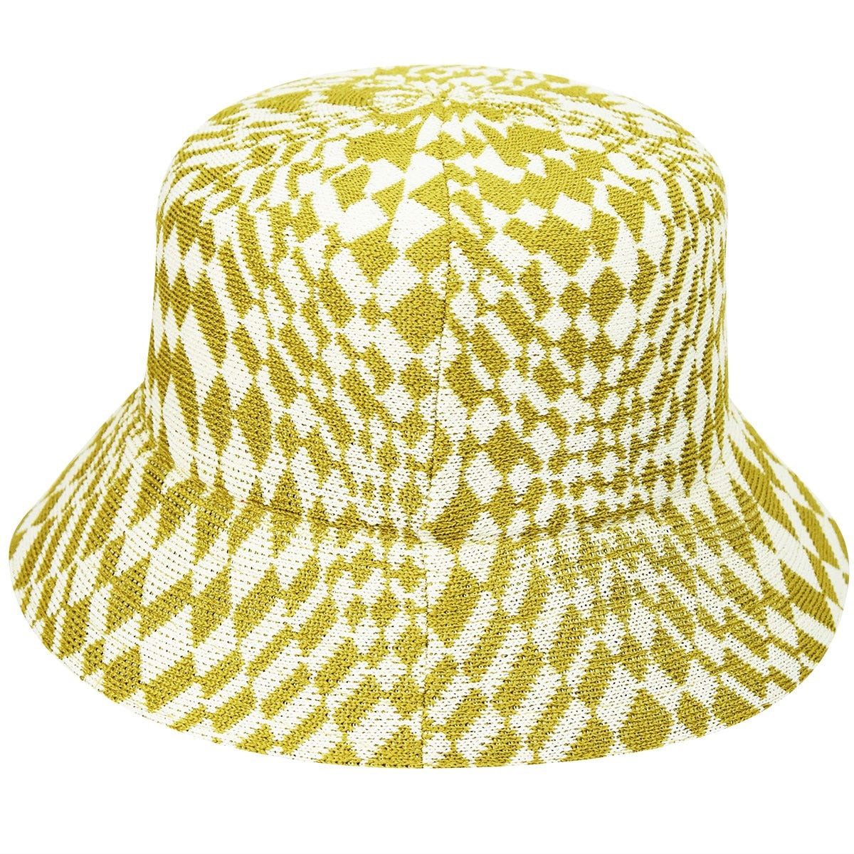 Kangol warped check fischerhut, Gelb