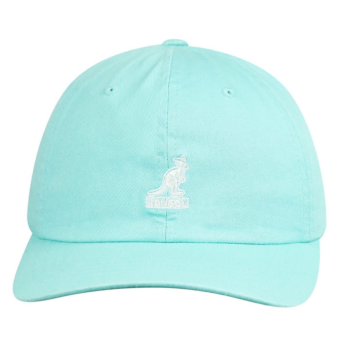 Kangol washed cotton adjustable baseball cap aqua, Blau