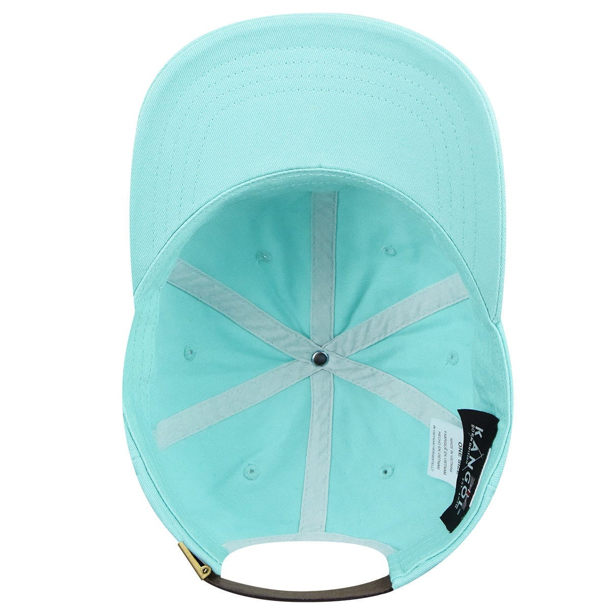 Kangol washed cotton adjustable baseball cap aqua, Blau