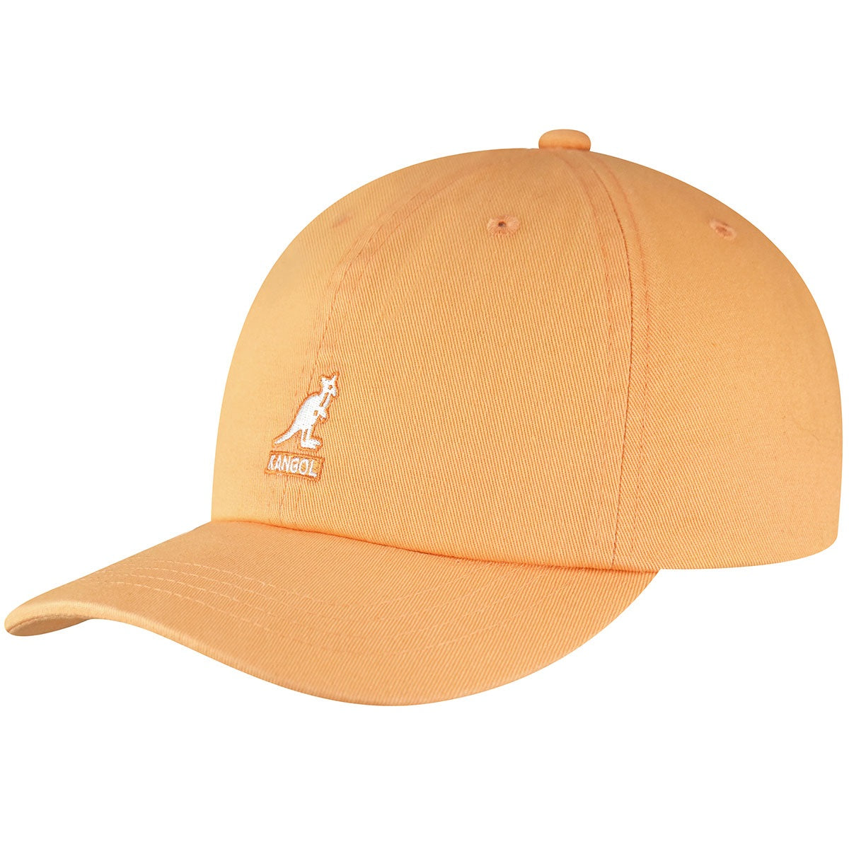 Kangol washed cotton adjustable baseball cap, Orange