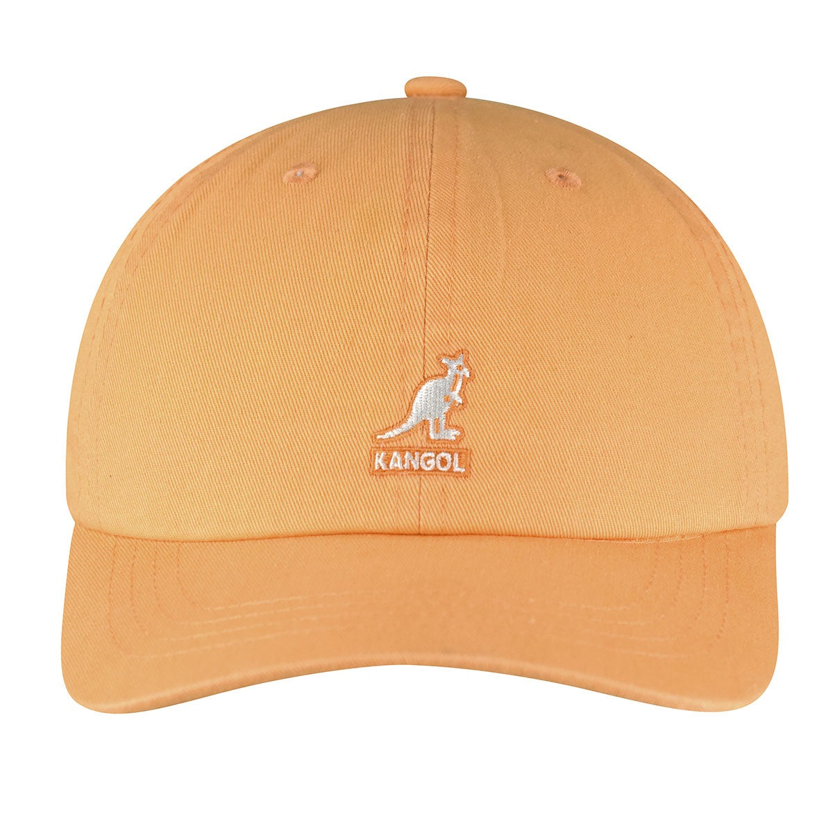 Kangol washed cotton adjustable baseball cap, Orange