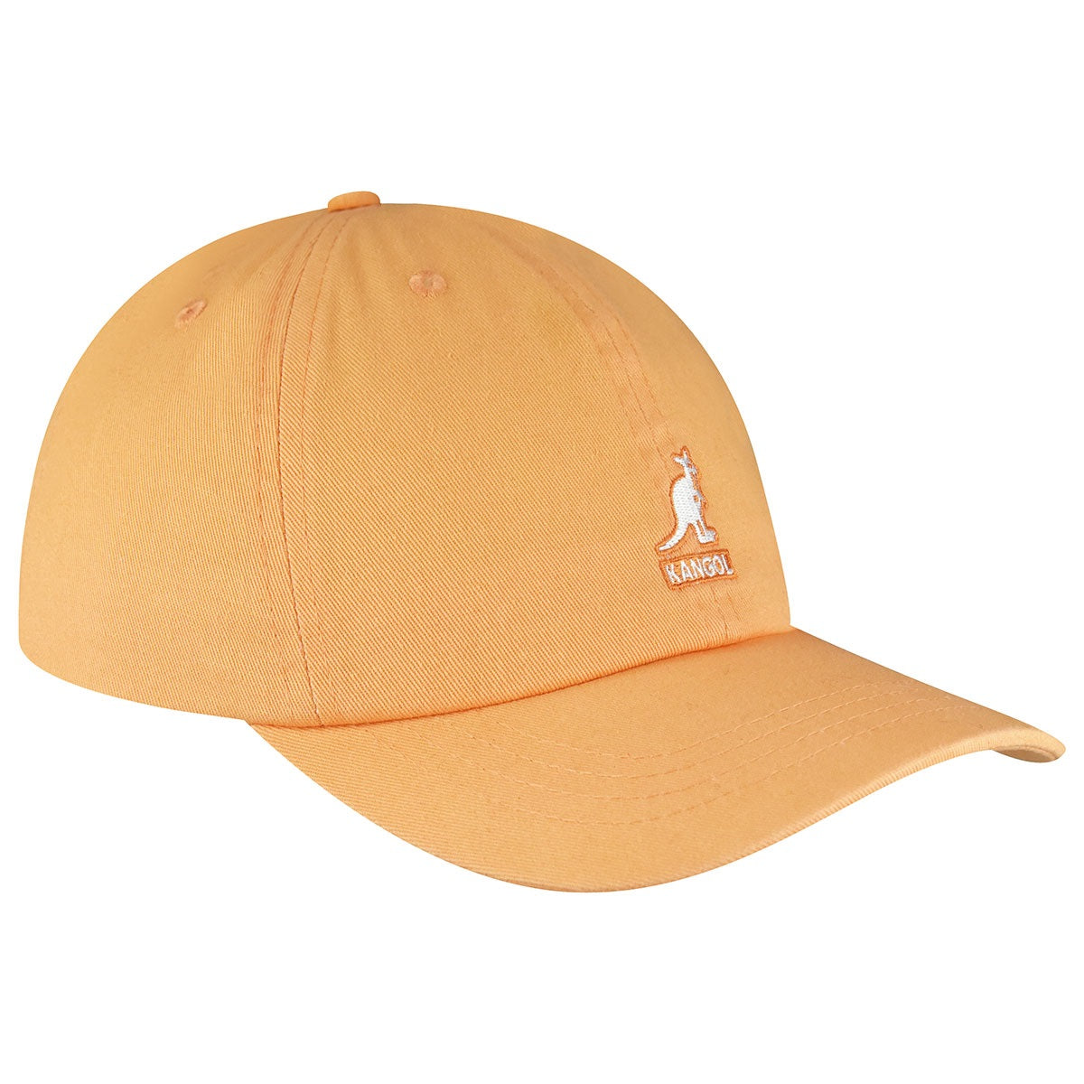 Kangol washed cotton adjustable baseball cap, Orange