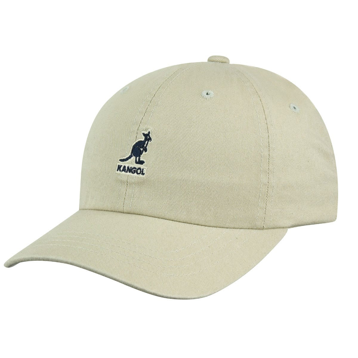 Kangol washed cotton adjustable baseball cap, Beige