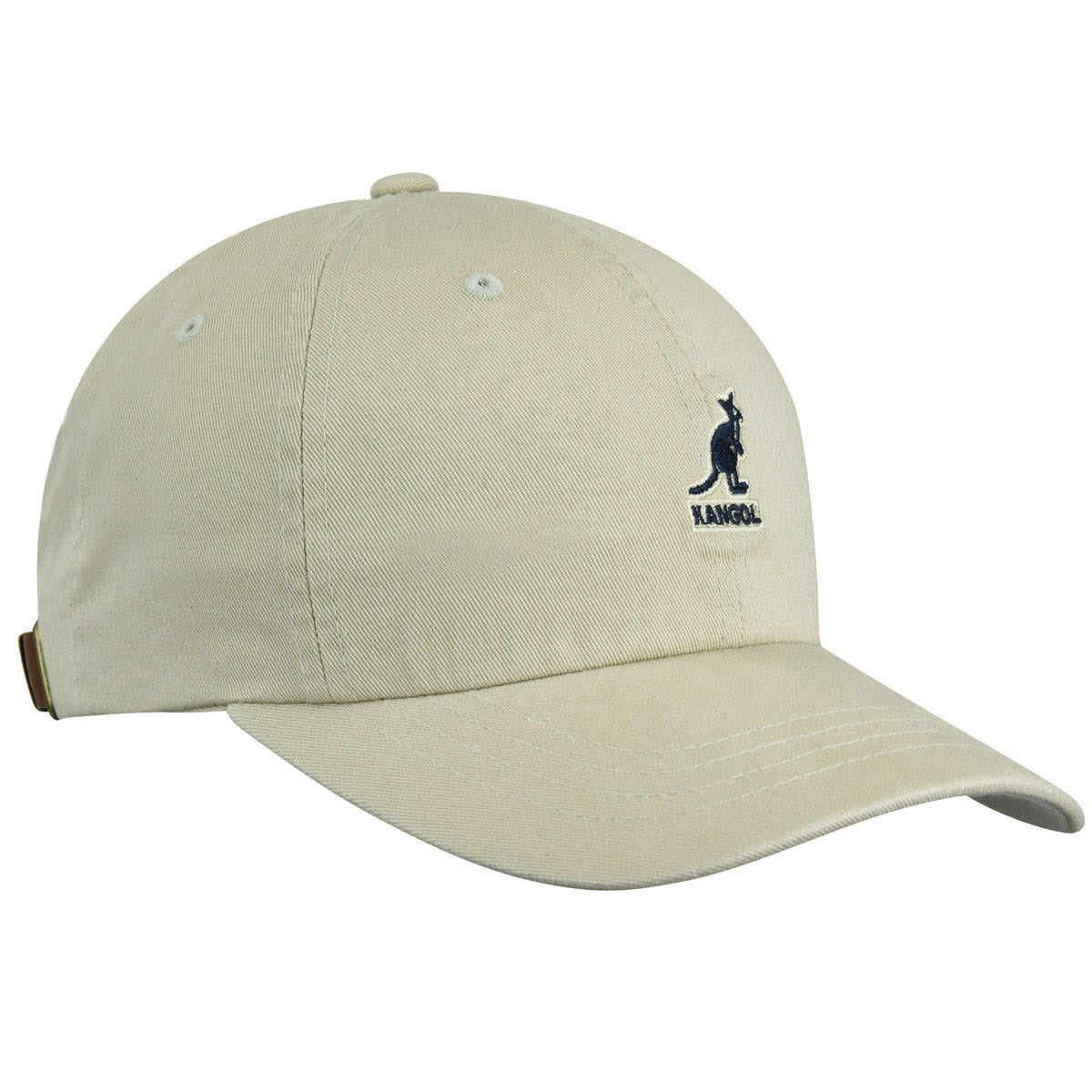 Kangol washed cotton adjustable baseball cap, Beige