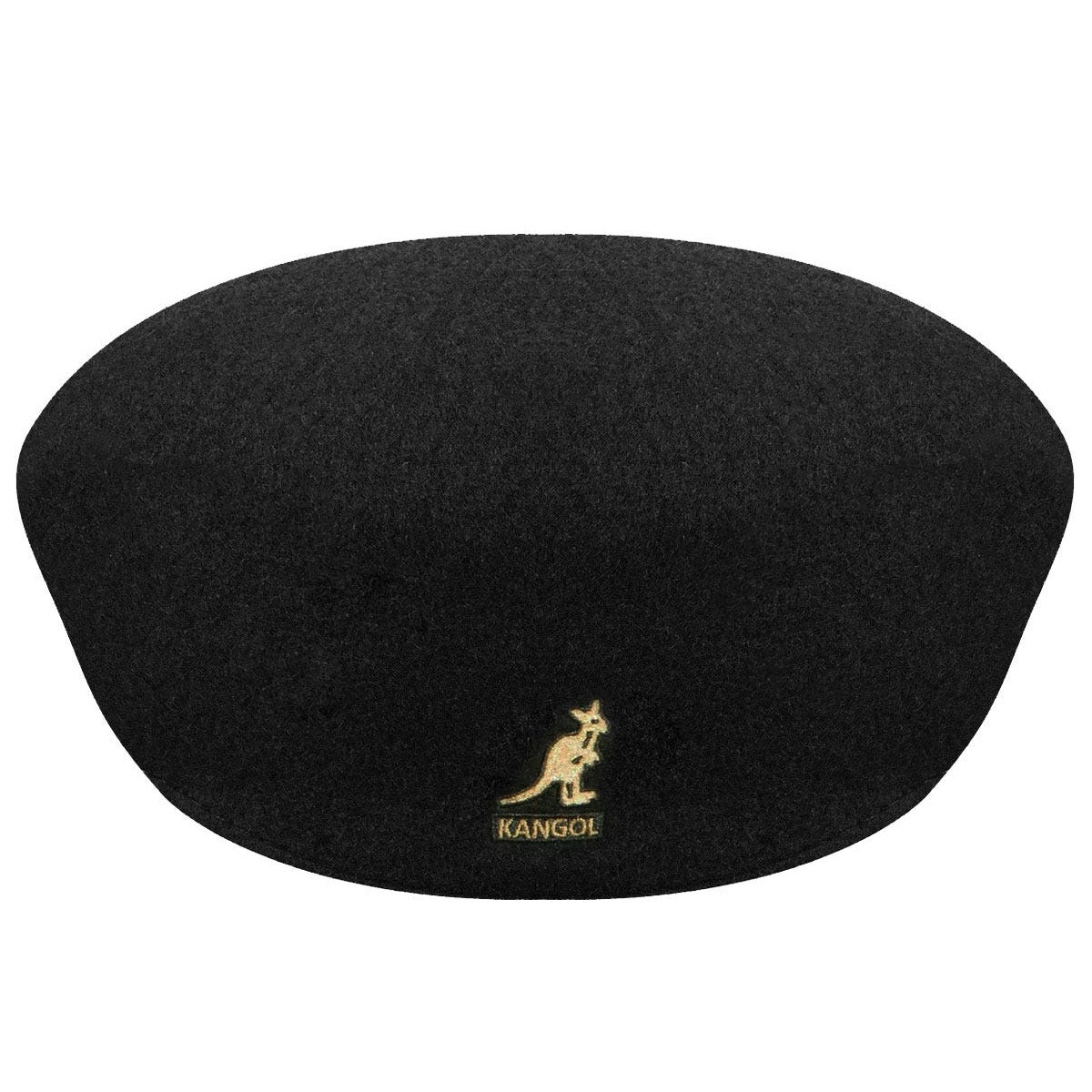 Kangol schiebermütze wolle 504, Schwarz/ Gold