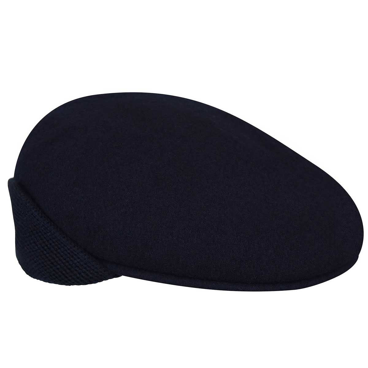 Kangol schiebermütze wolle 504 earlap flatcap, Marine