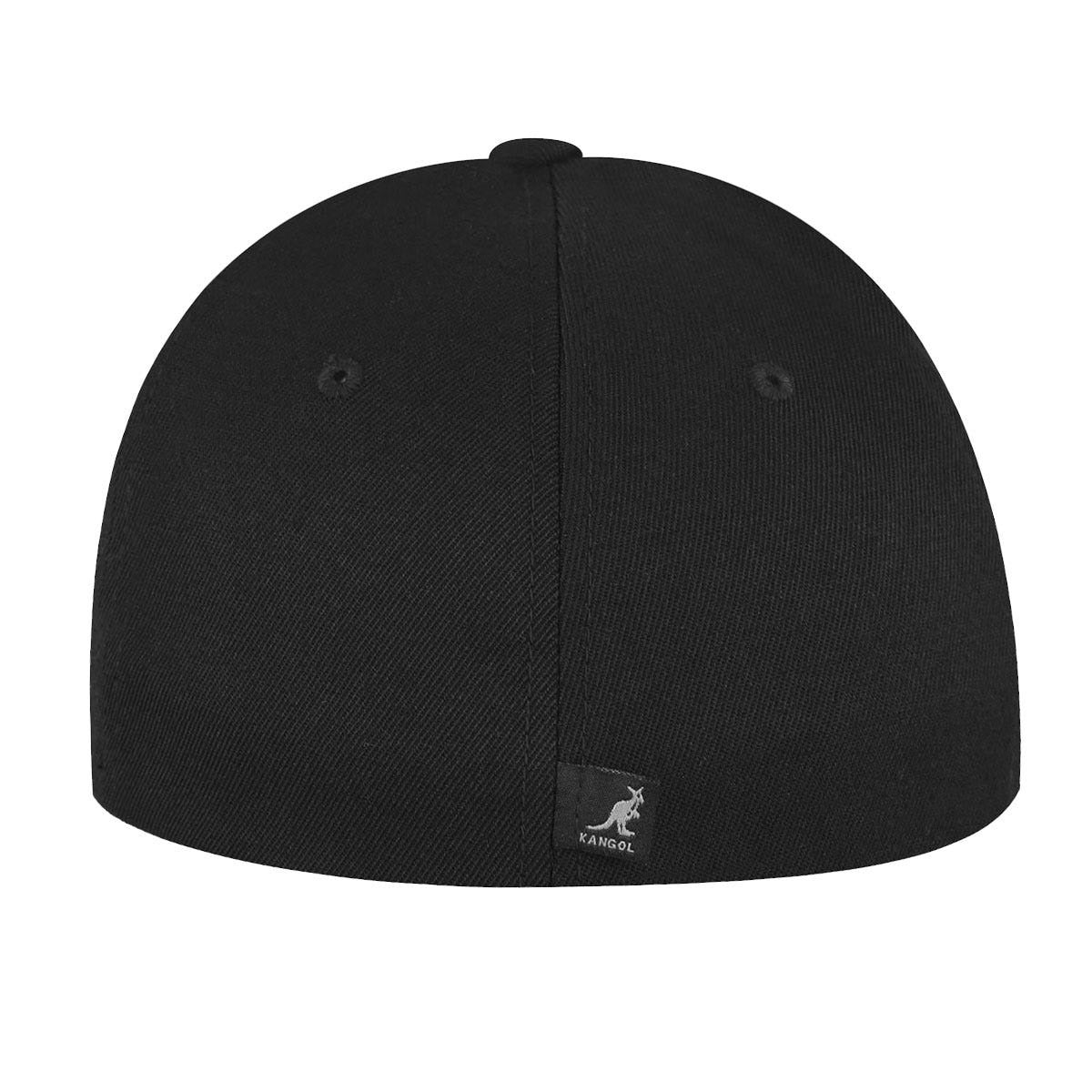 Kangol wool flexfit baseball cap, Schwarz