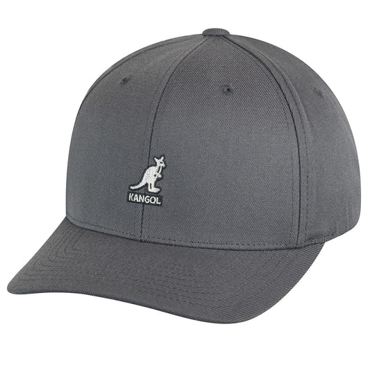 Kangol wool flexfit baseball cap, Grau