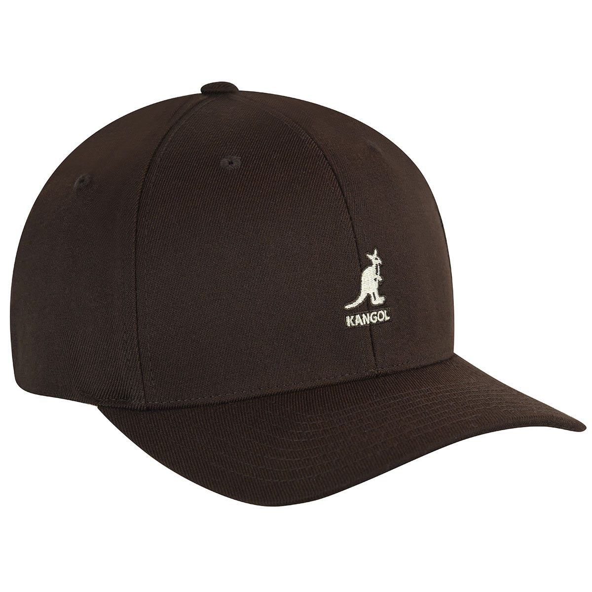 Kangol wool flexfit baseball cap, Braun