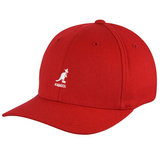 Kangol wool flexfit baseball cap, Rot