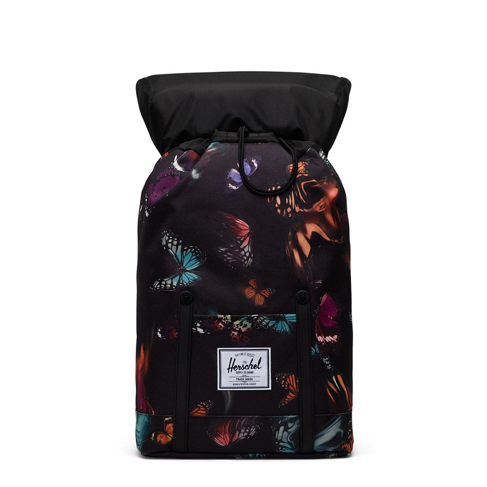 Herschel rucksack retreat warp butterflies, Schwarz